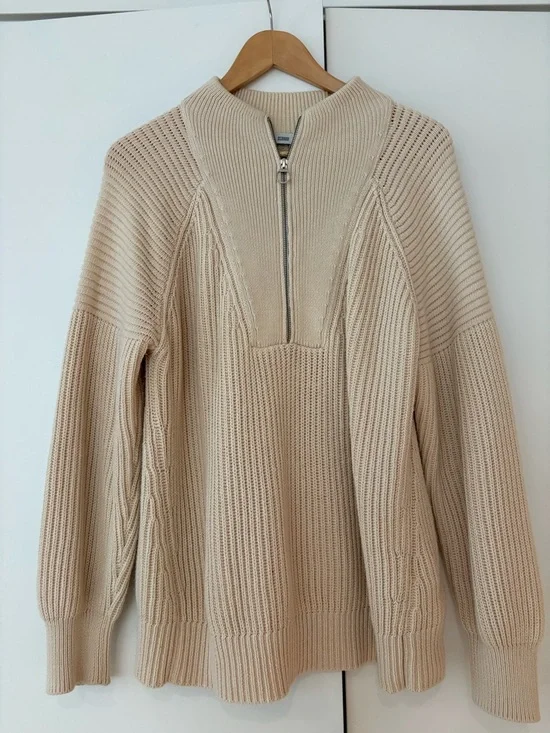 Closed Cream Ribbed Knit Sweater - Picture 1 of 7